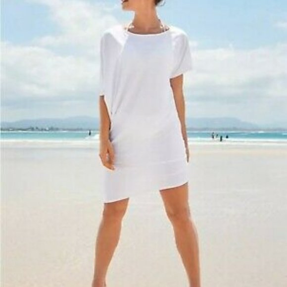 Athleta White Sunlover Hilo UPF Dress S - Picture 2 of 7